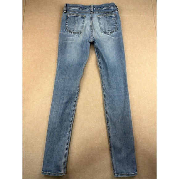 Rag & Bone Women's Jeans Size 27 Blue Surf Skinny Mid Rise Stretch Made in USA - Picture 2 of 16